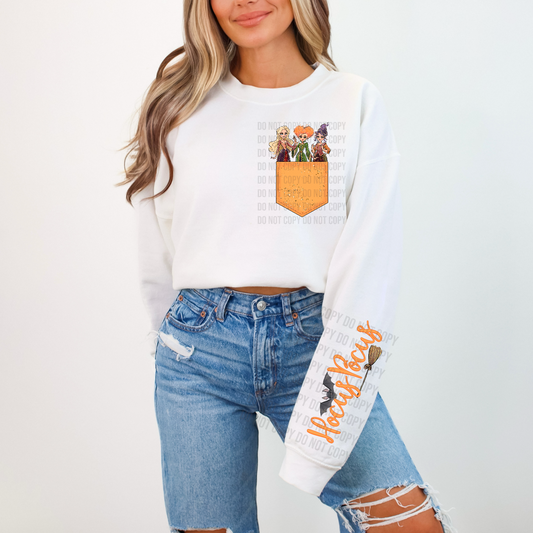 Matching Pocket Series - Orange Sanderson Sisters Pocket & Sleeve