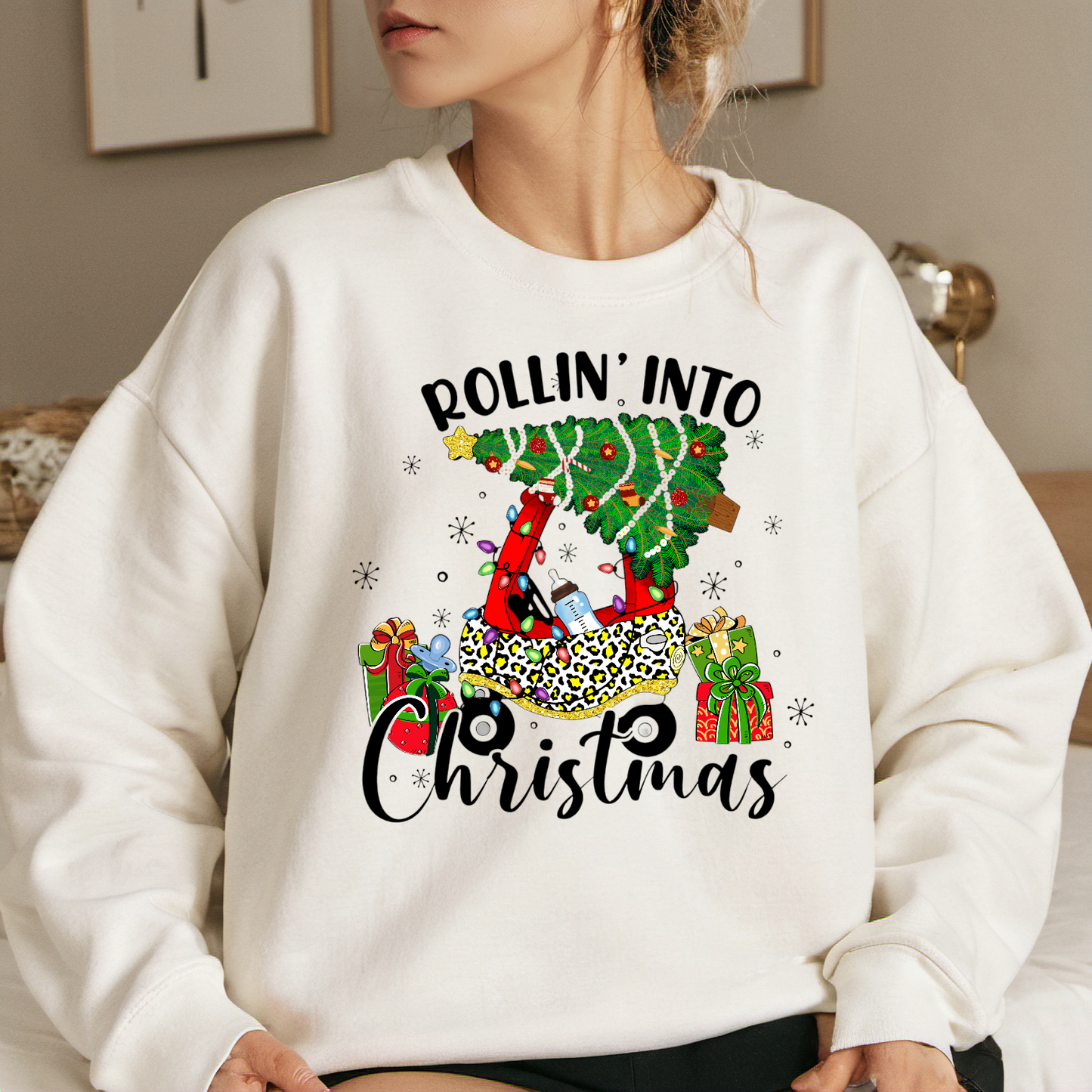 Rollin’ into Christmas DTF Transfer Film 9465