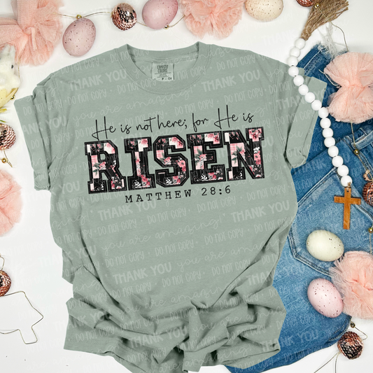 Risen Floral Letters DTF Transfer Film SA035