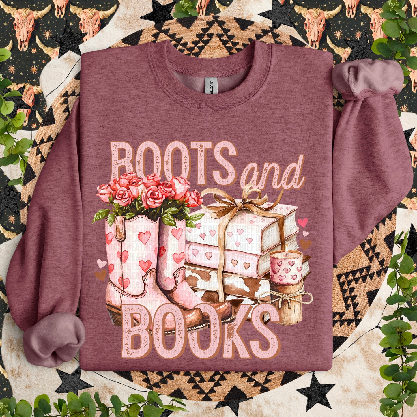 Boots and books DTF Transfer Film SD124