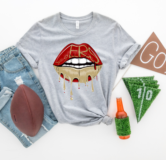 Football Lips L19 FBE DTF Transfer Film