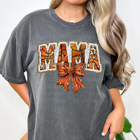Basketball Mama Bow DTF Transfer Film ES065