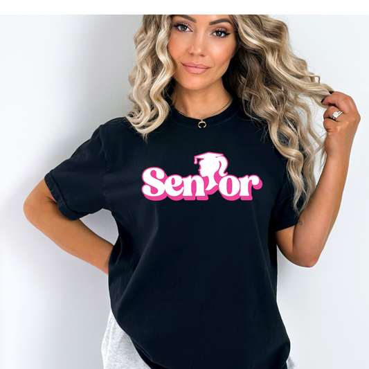 Pink and white Senior Graduation DTF Transfer Film CF025