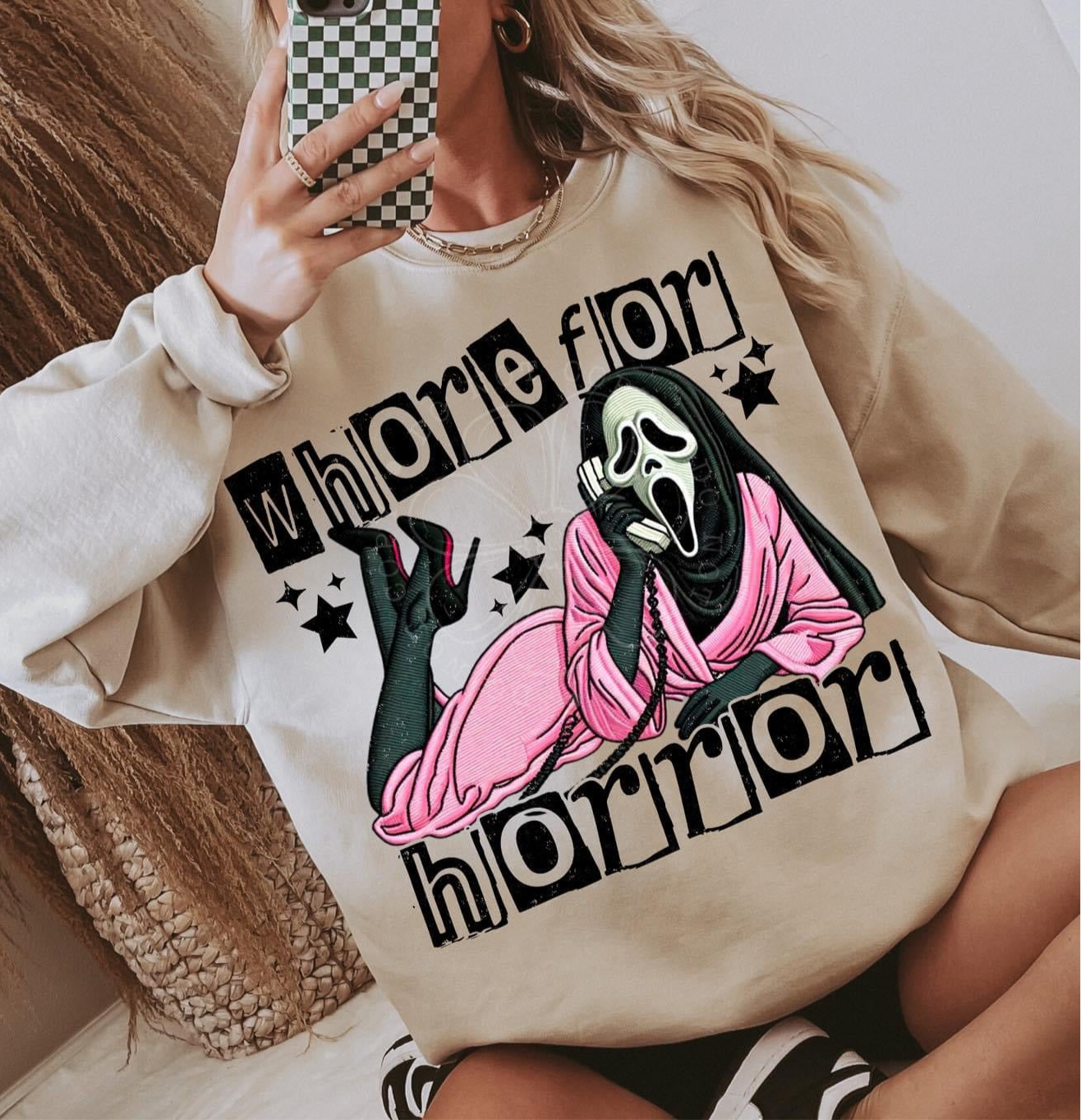 Whore not horror DTF Transfer Film