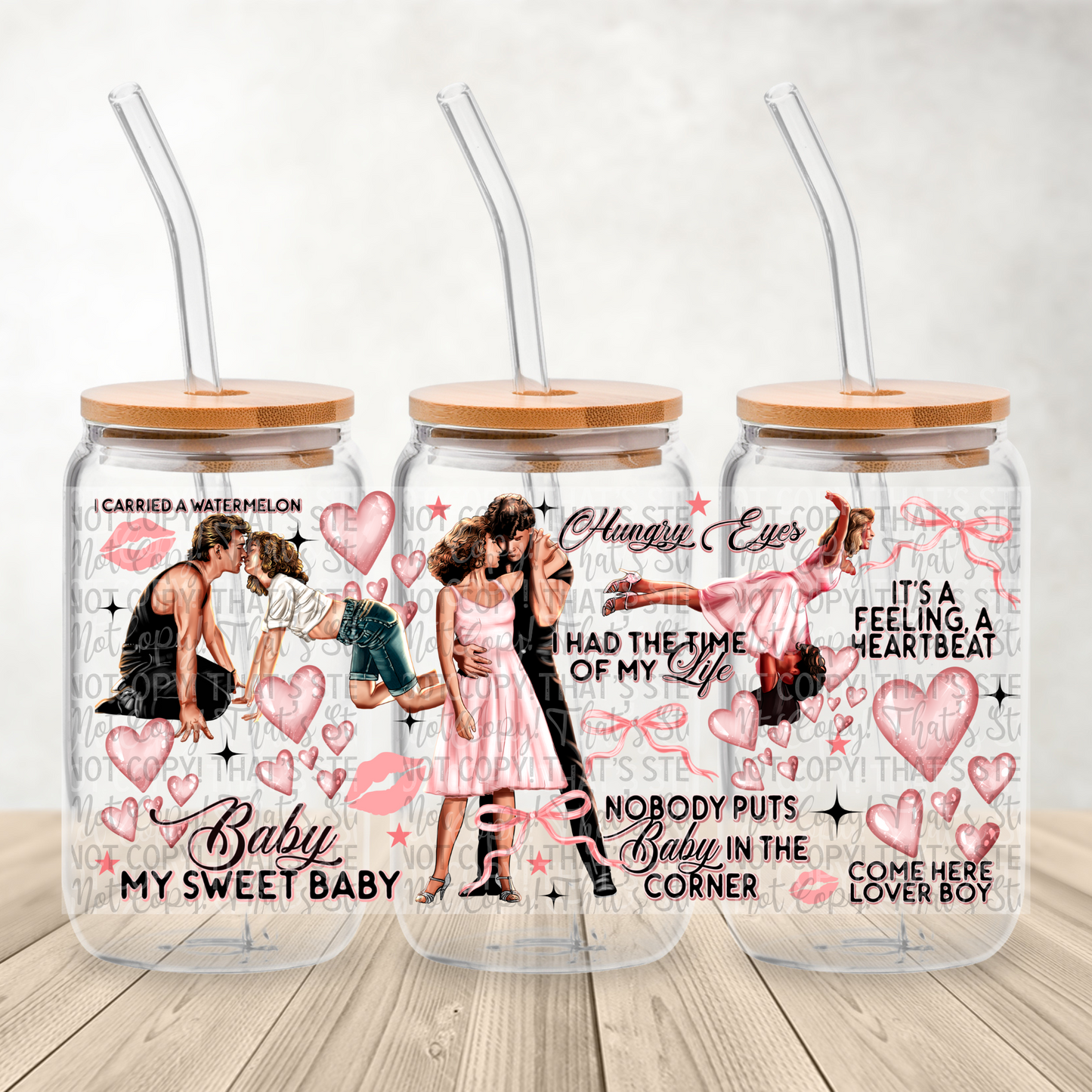 Baby my sweet Baby - 16oz UV DTF Transfer Film Wrap and Matching Lid A124