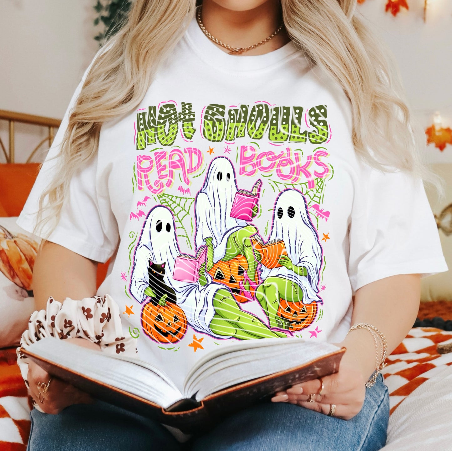 Matching DTF Series - Set Series - Hot Ghouls Read Books G075