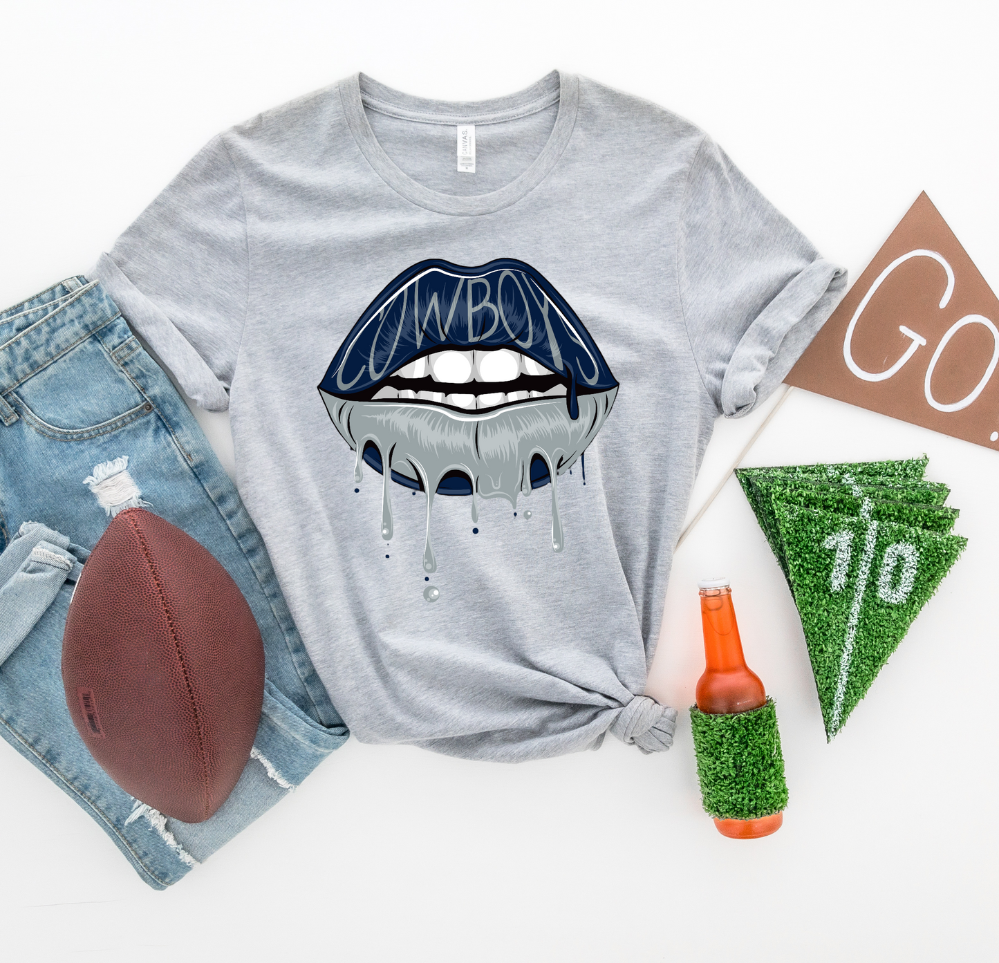 Football Lips L11 FBE DTF Transfer Film