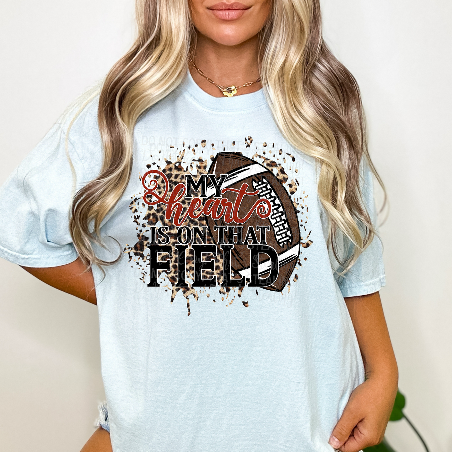 My Heart is on that field Football Dtf Transfer Film