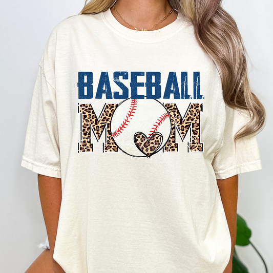 Baseball Mom Blue DTF Transfer Film