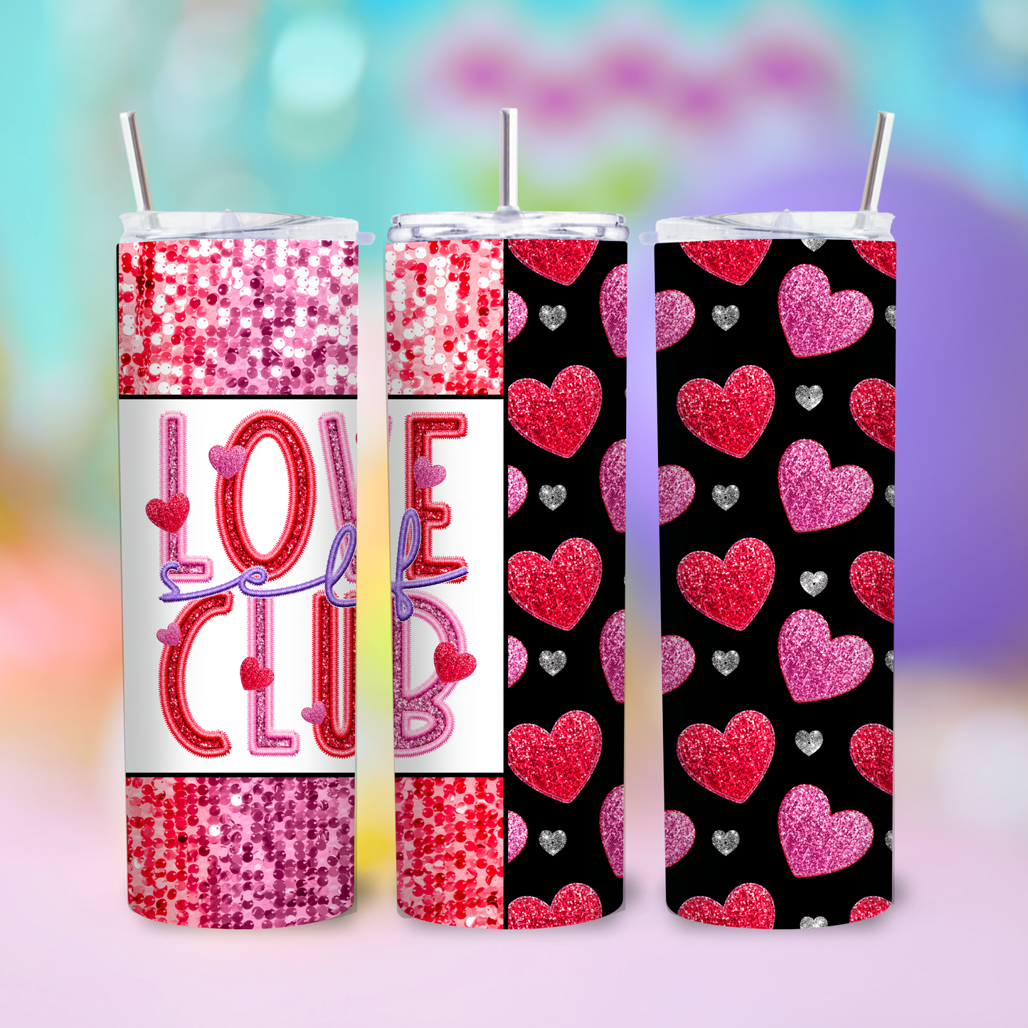 Valentine’s Day - Self Love Club Tumbler Sublimation Transfer Film