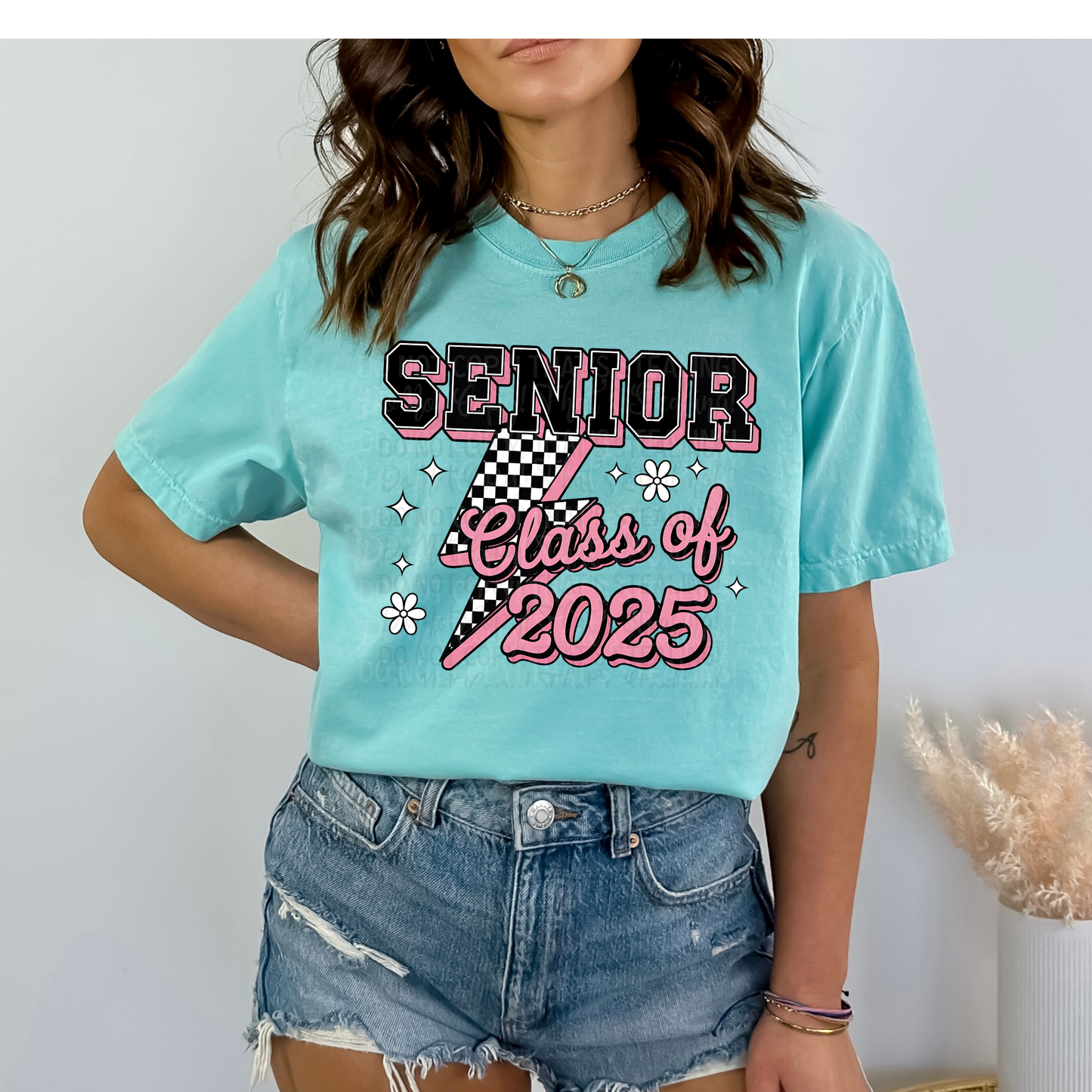 Senior Class of 2025 Lightning Bolt Graduation DTF Transfer Film CF025