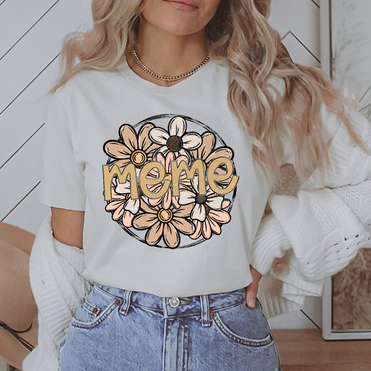 Rustic Floral Series -  MeMe DTF Transfer Film SA025