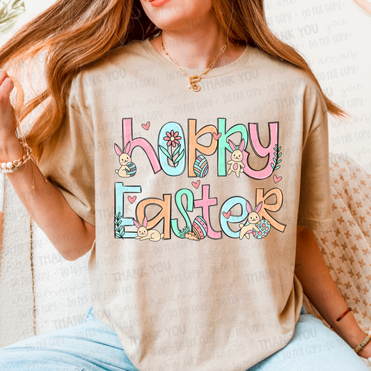 Hoppy Easter DTF Transfer Film SA025