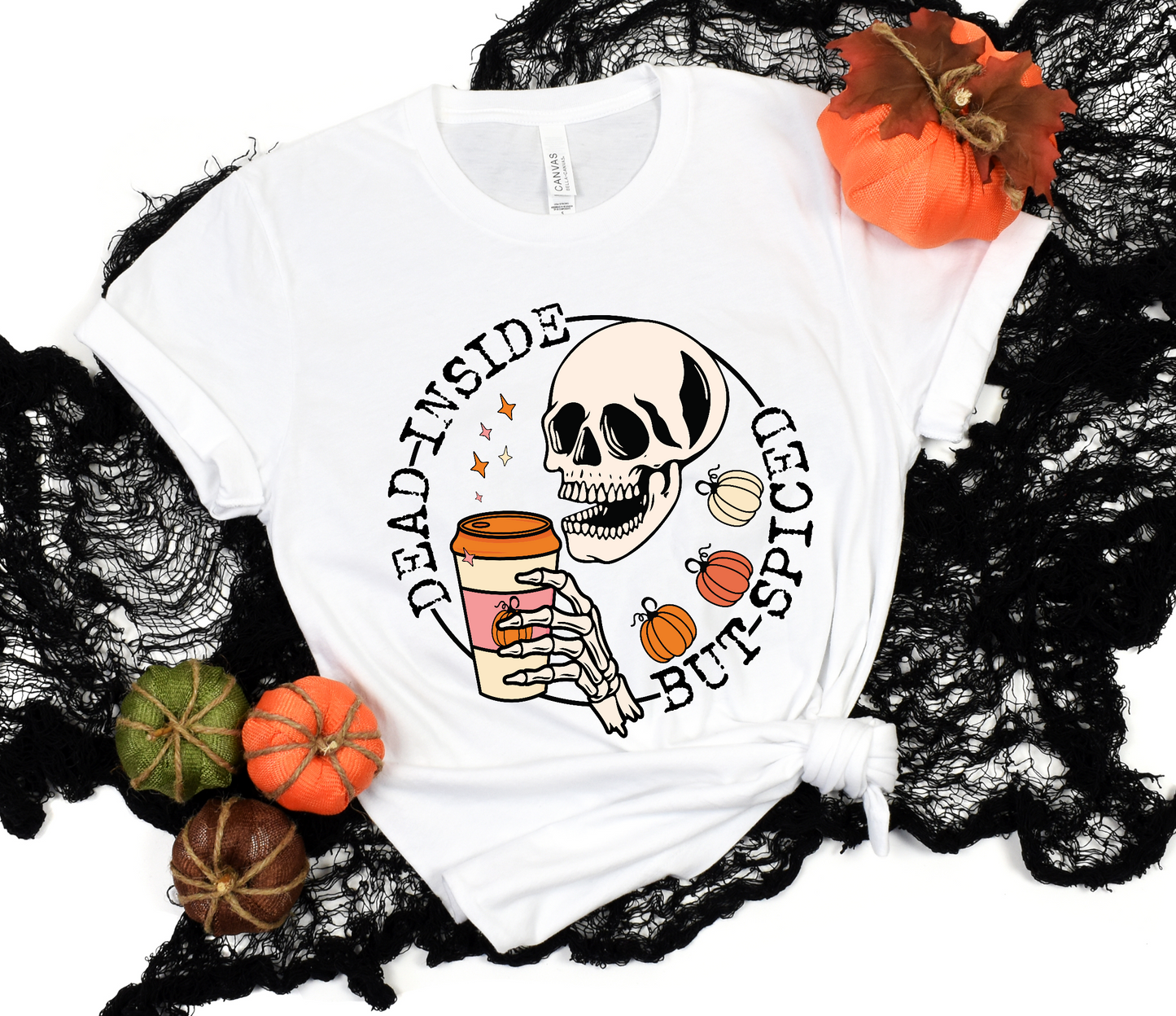 Dead inside but spiced Skeleton DTF Transfer Film 9086