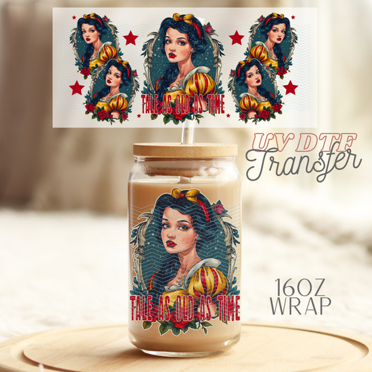 Tale as old as time Apple - 16oz UV DTF Transfer Film