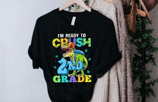 I’m ready to crush 2nd grade Youth Cotton T-shirt