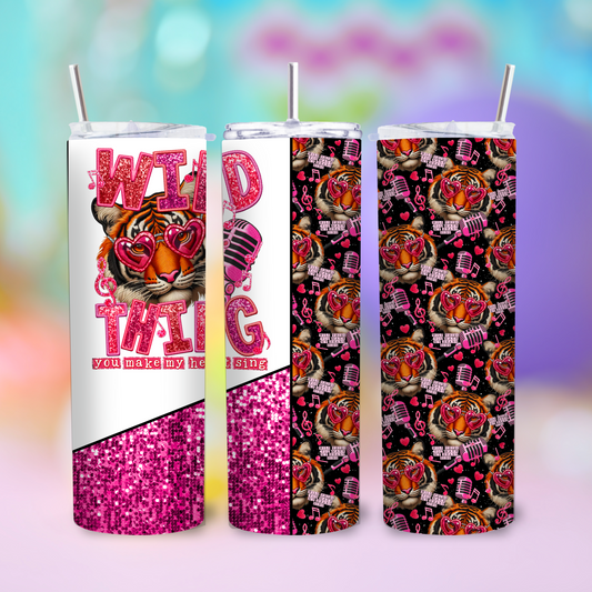 Valentine’s Day - Wild Thing Tiger Tumbler Sublimation Transfer Film