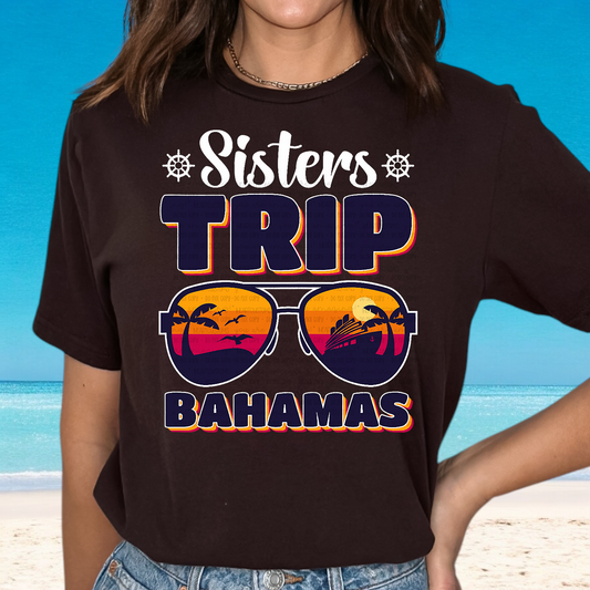 Sisters Trip Bahamas DTF Transfer Film E035