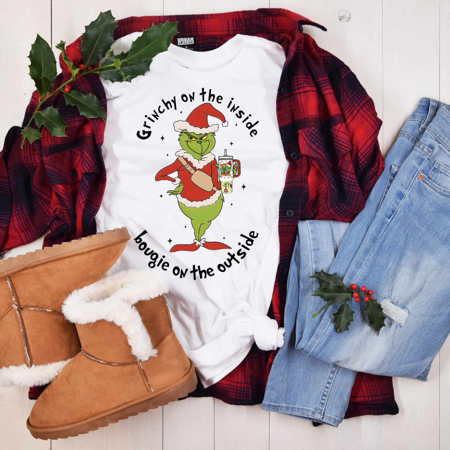 Grinch on the inside bougie on the outside DTF Transfer Film 9200