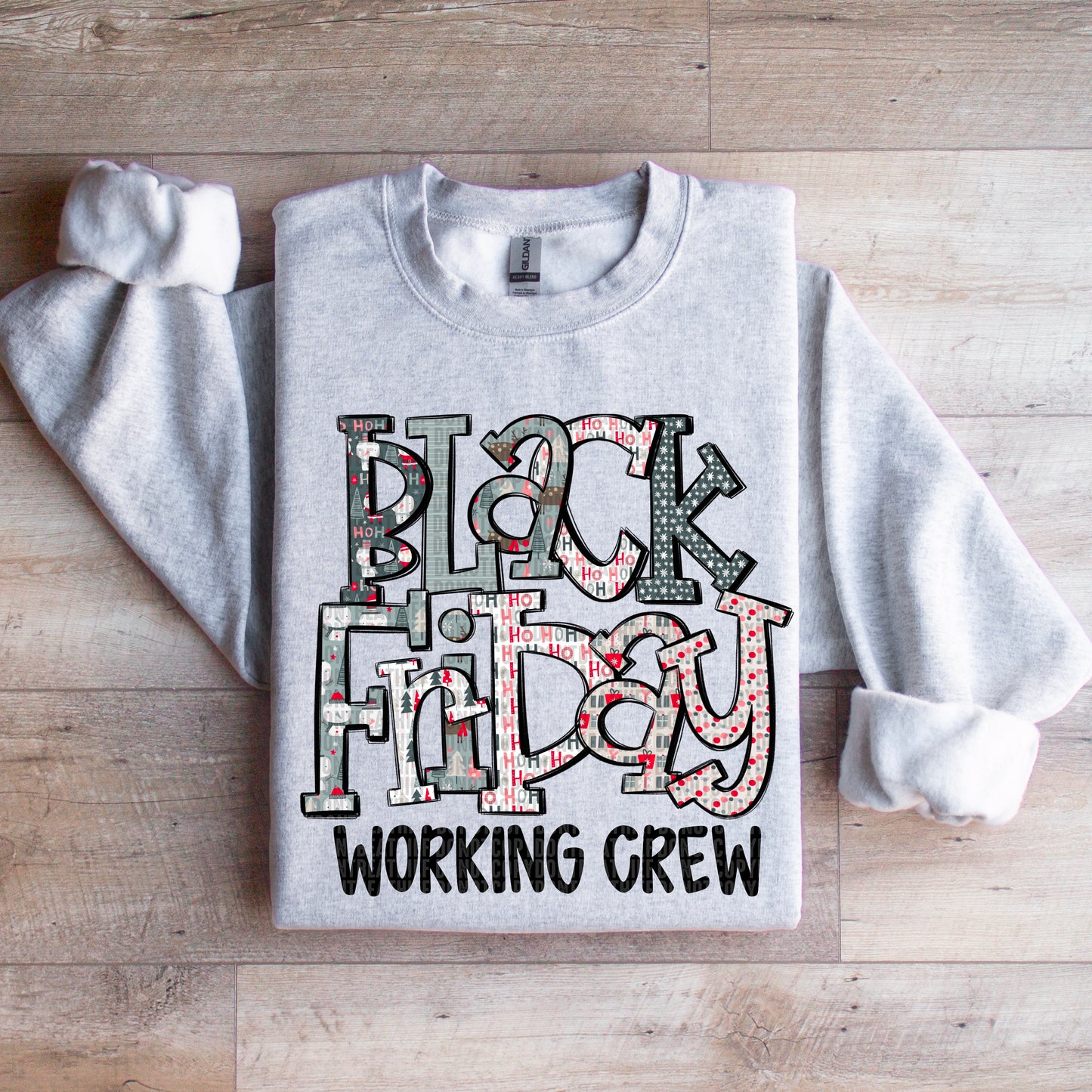 Black Friday Working Crew DTF Transfer Film SD104