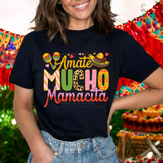 Cinco de Mayo Amate Mucho Mamacita DTF Transfer Film CF045