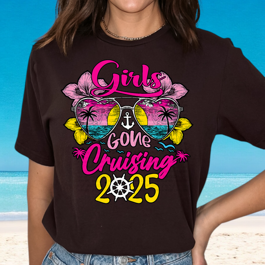 Floral Girls gone Cruising DTF Transfer Film E035