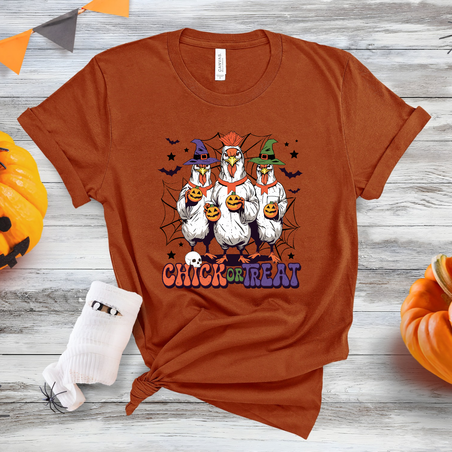 Chick or Treat Chicken Trio DTF Transfer Film 9139