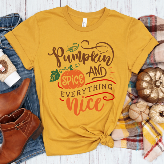 Pumpkin Spice and Everything Nice DTF Transfer Film 9170