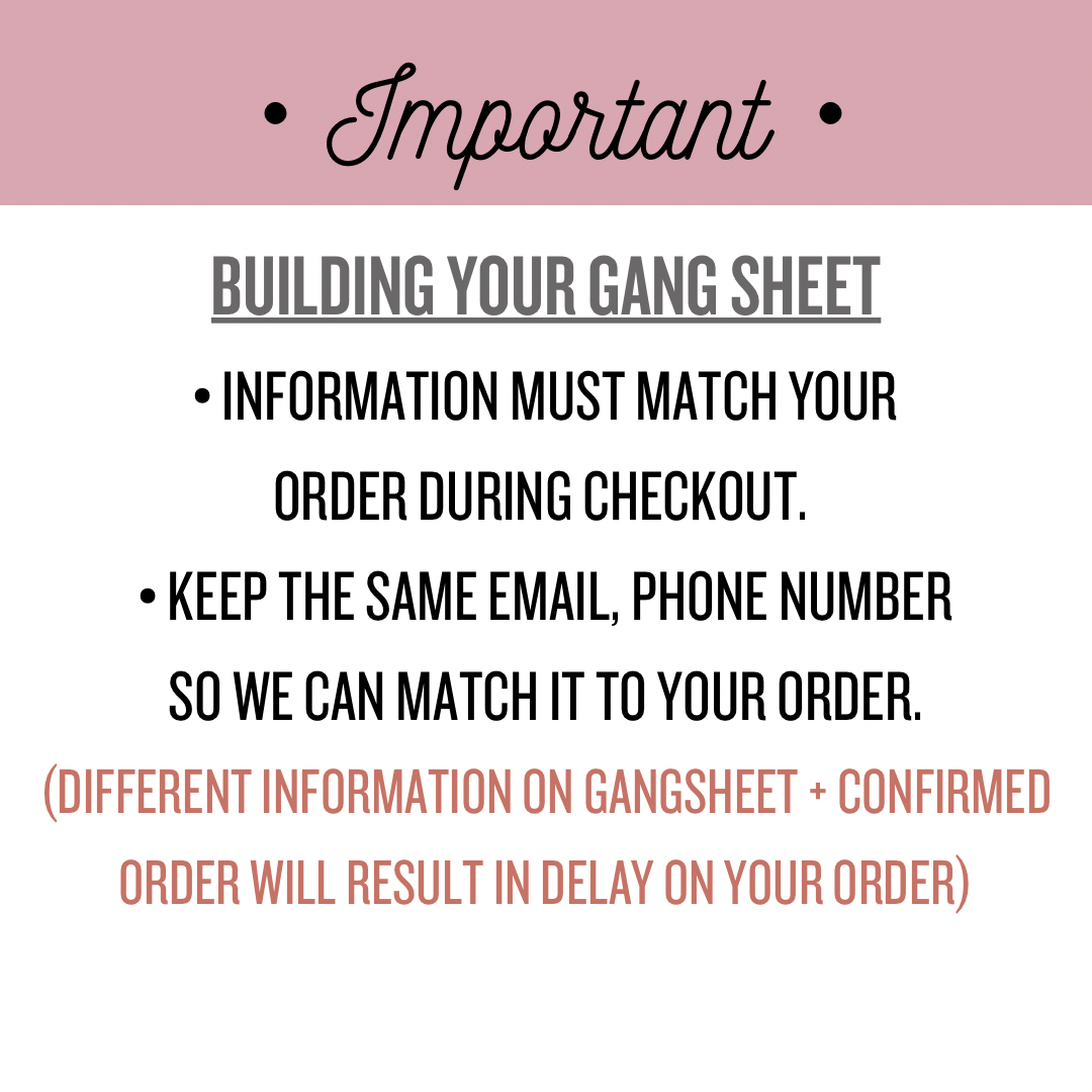 CUSTOM 30 INCH DTF GANG SHEET (MULTIPLE DESIGNS ON 1 ROLL)