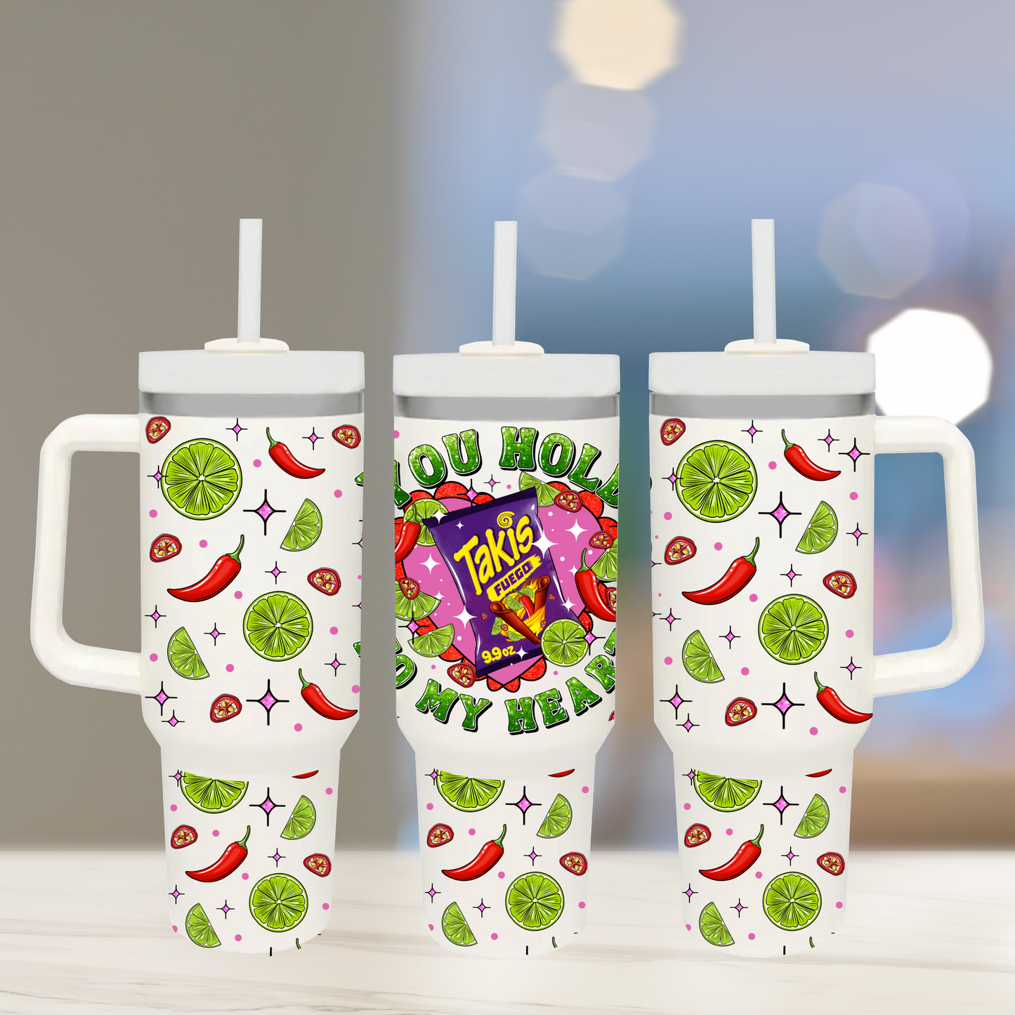 To my heart - TOP & BOTTOM SET - 40 oz Tumbler UV DTF Transfer Film