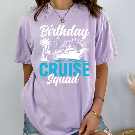 Birthday Cruise Squad DTF Transfer Film