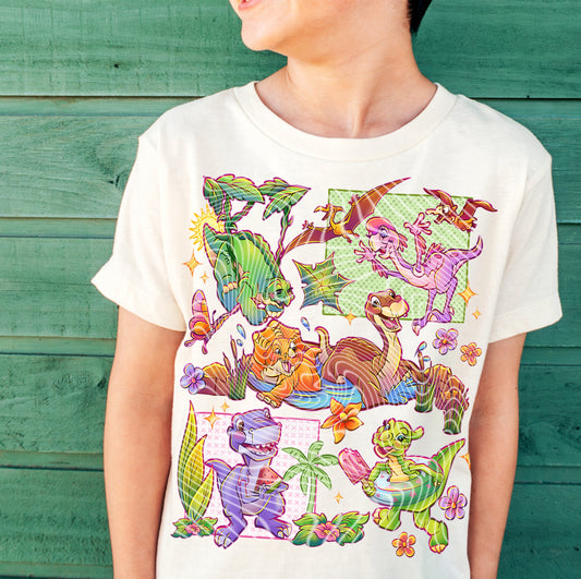 Spring Dinosaurs DTF Transfer Film G035