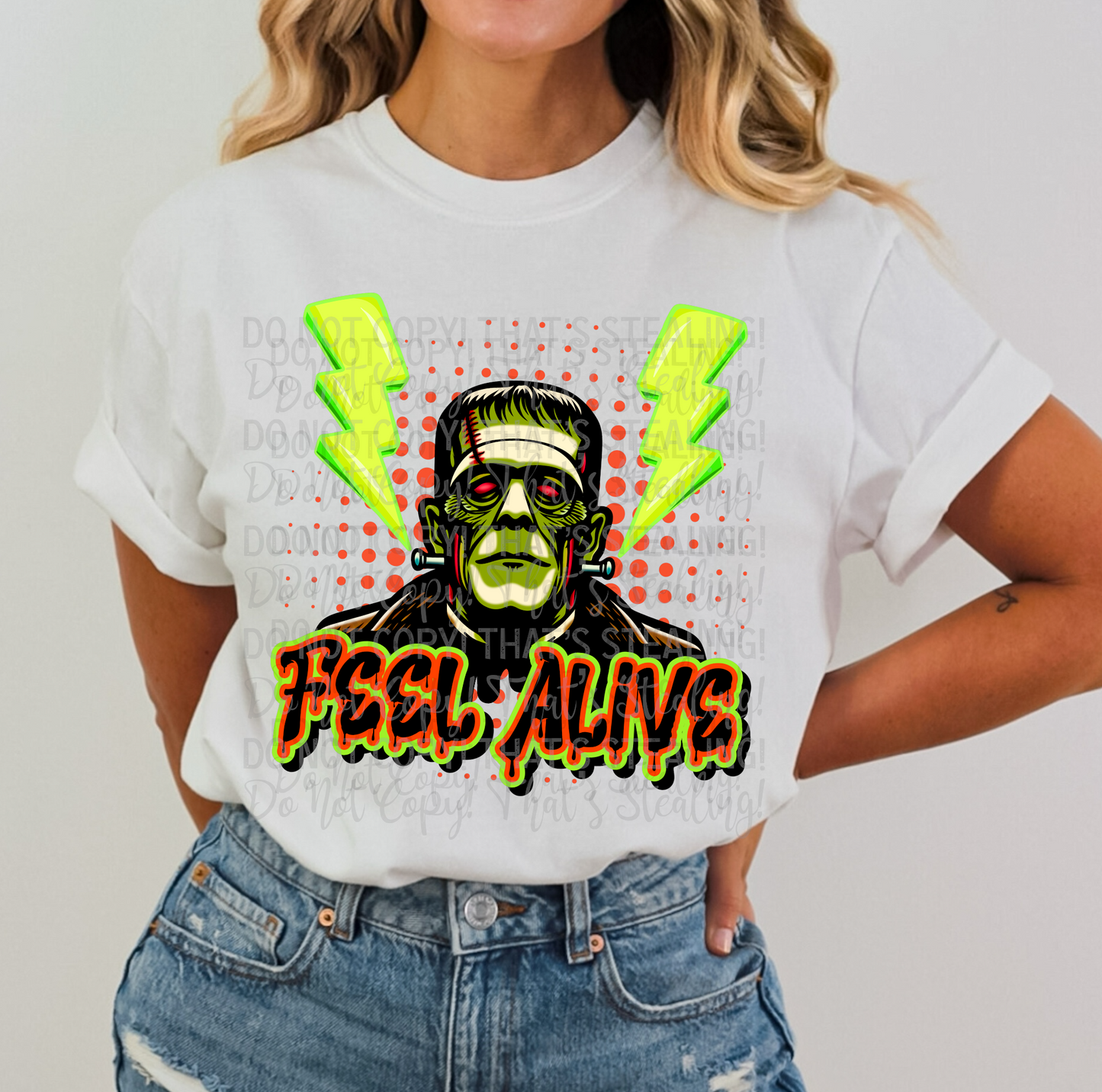 Feel Alive Green DTF Transfer Film