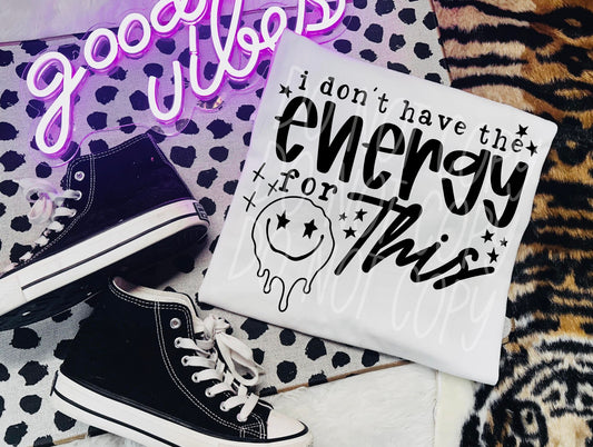 I don’t have to energy for this DTF Transfer Film TE045