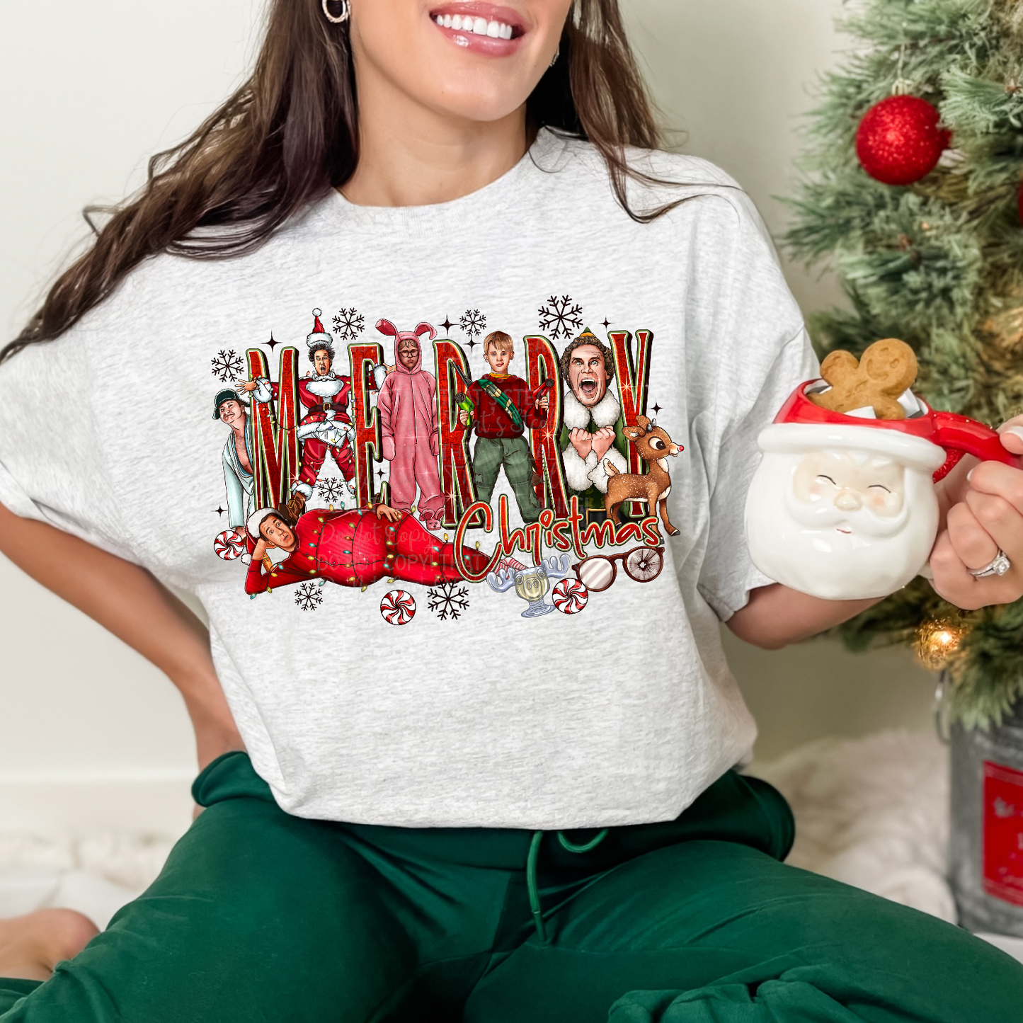 Matching DTF Series - Set Series - Classic Merry v1 sleeve A104