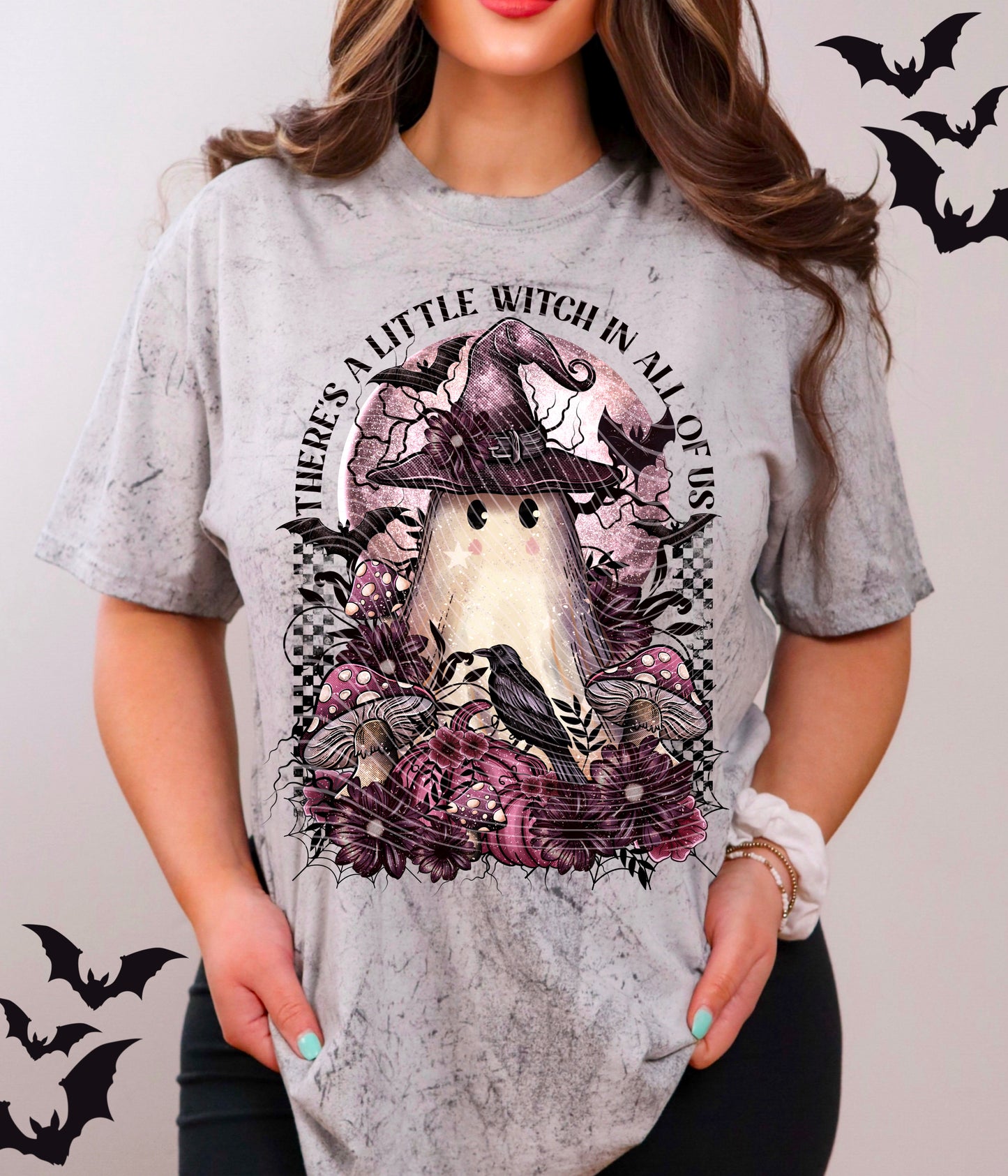 Matching DTF Series - Set Series - Spooky Witch Ghoul with Words A084