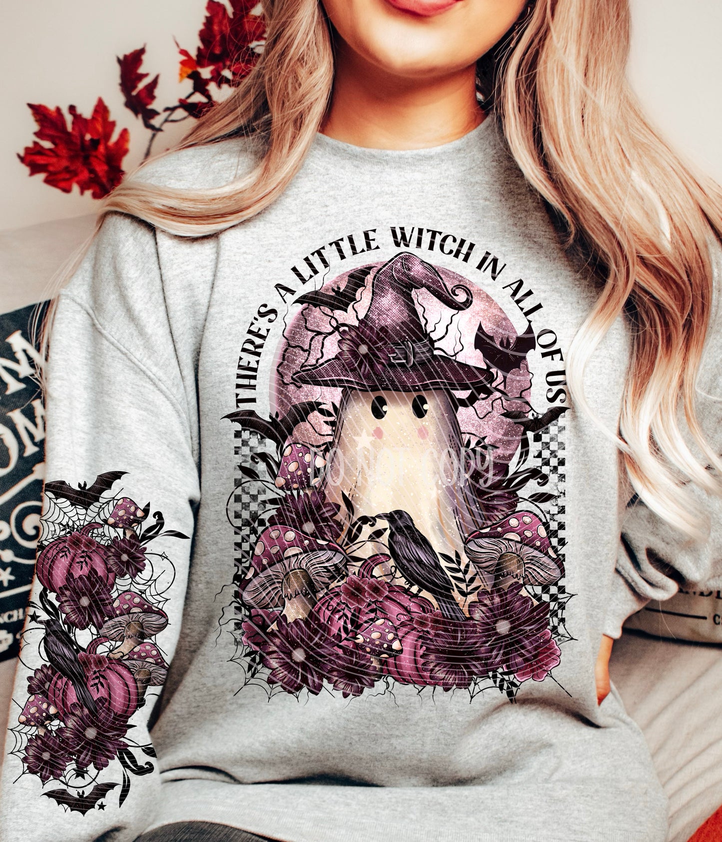 Matching DTF Series - Set Series - Spooky Witch Ghoul with Words A084