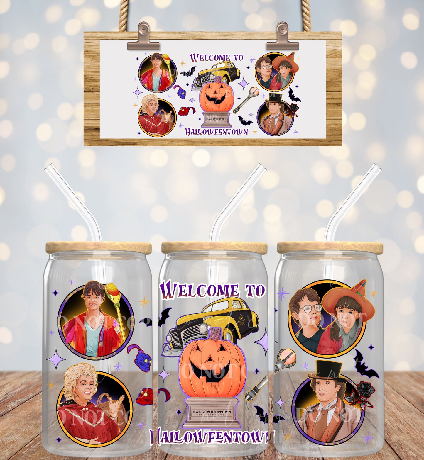 Halloween Pumpkin - 16oz UV DTF Transfer Film L084