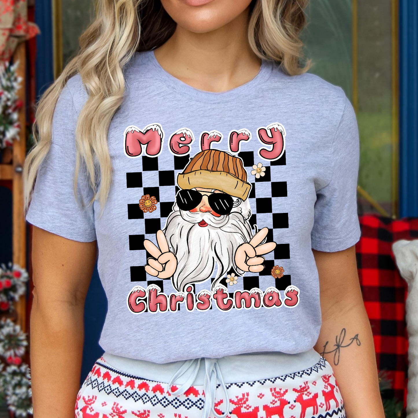 Retro Santa DTF Transfer Film 9364
