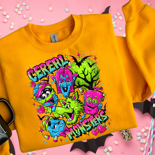 Cereal Monsters v1 DTF Transfer Film