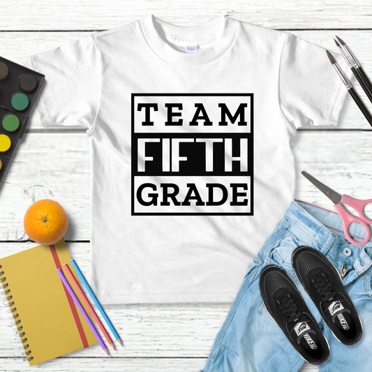 Team Fifth Grade Adult Cotton T-shirt