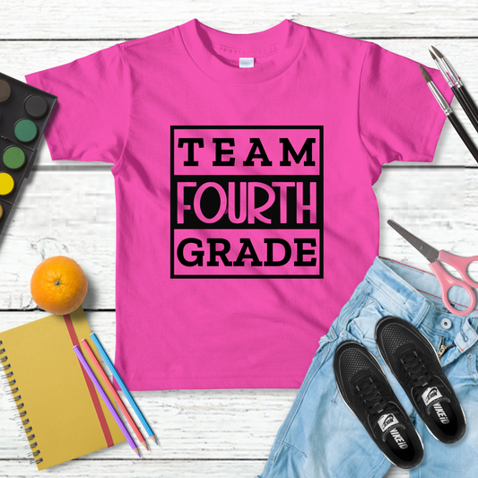 Team Fourth Grade Youth Cotton T-shirt