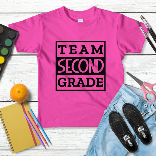 Team Second Grade Youth Cotton T-shirt
