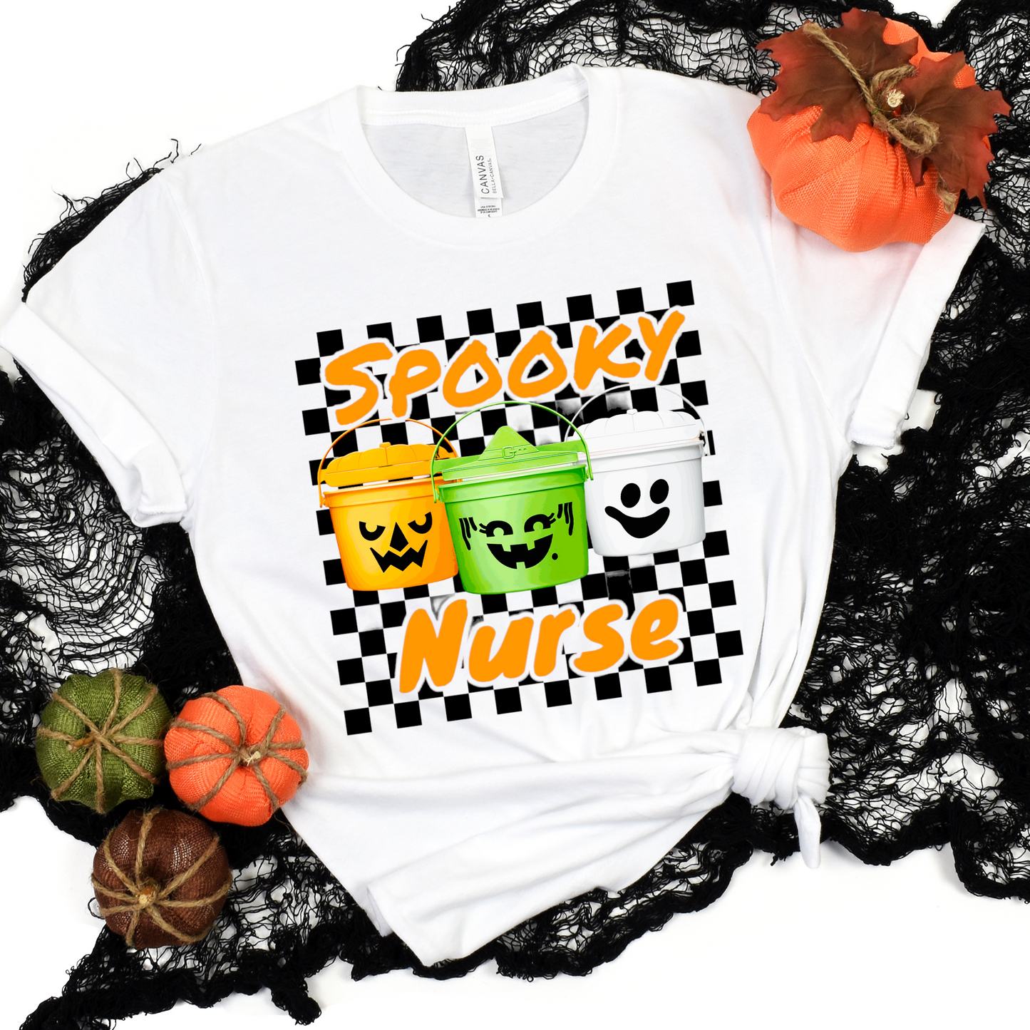 Halloween Buckets Spooky Nurse DTF Transfer Film 9063