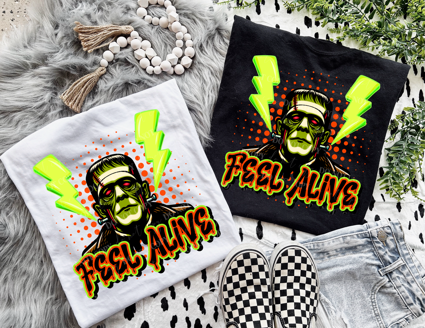 Feel Alive Green DTF Transfer Film