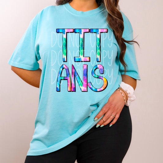 Team Mascot Titans DTF Transfer Film