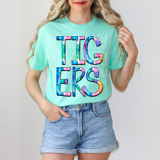 Team Mascot Tigers DTF Transfer Film