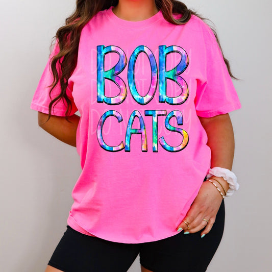 Team Mascot Bobcats DTF Transfer Film