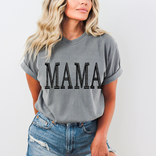 Mama Faux Embroidery DTF Transfer Film