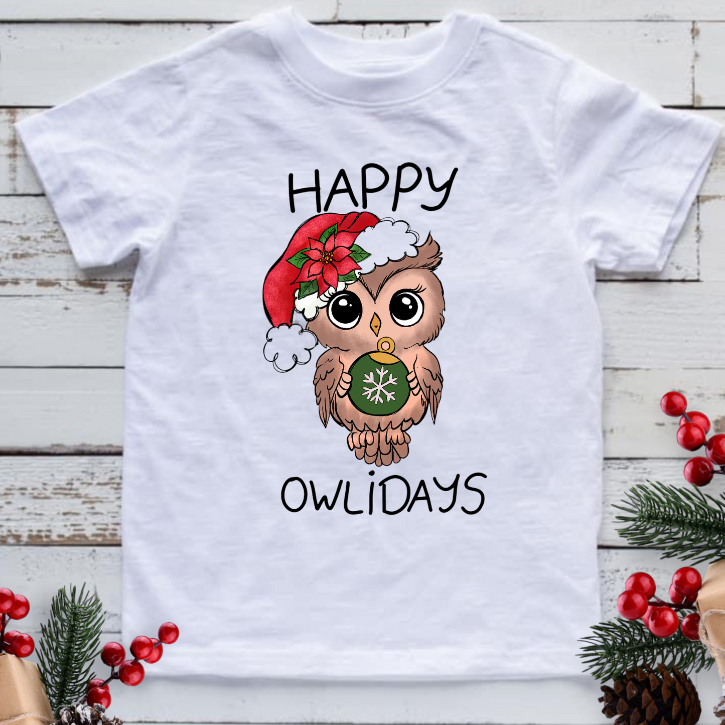 Happy Owlidays DTF Transfer Film 9263